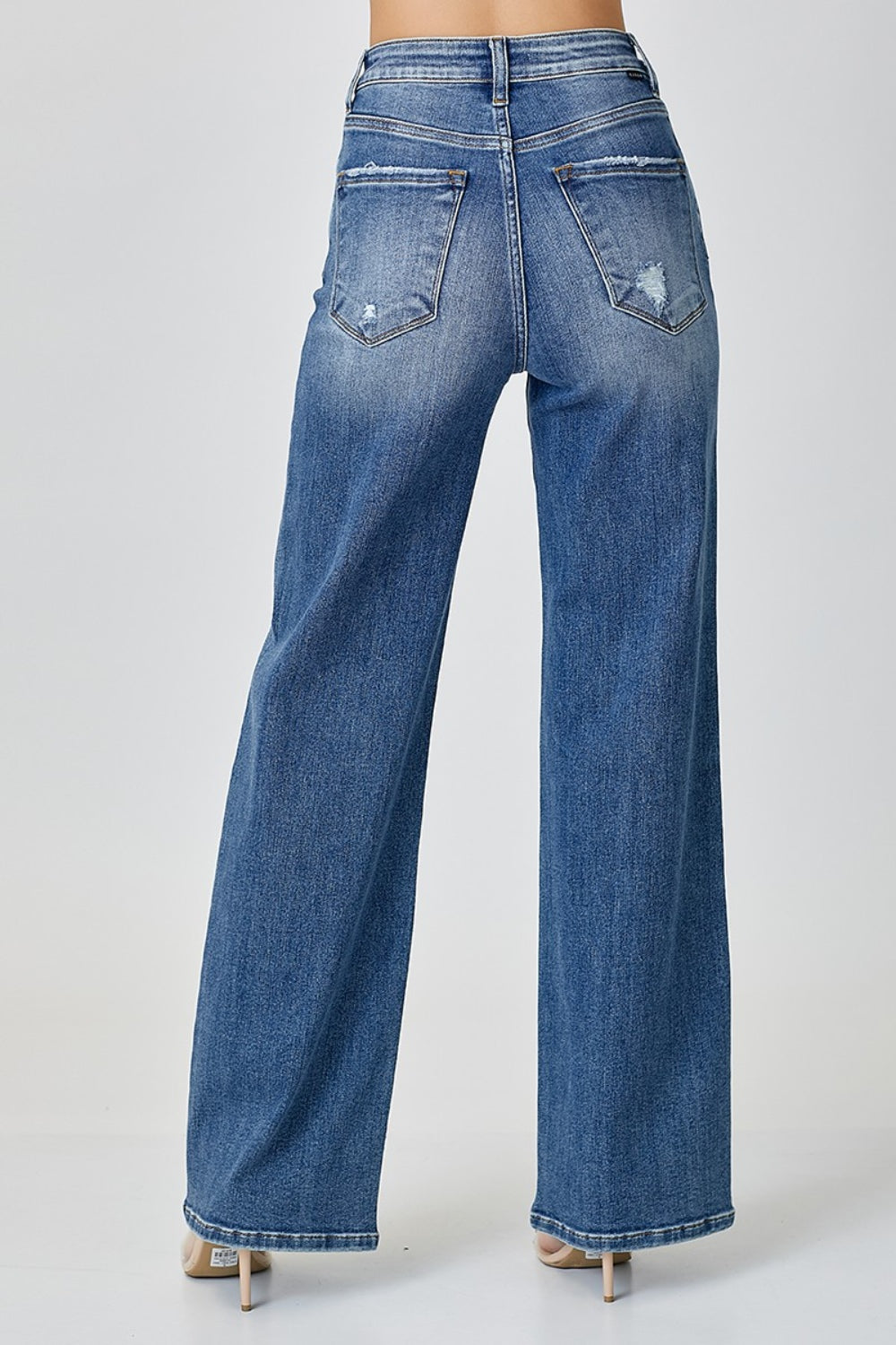 Stilla | Høj Talje Bred Ben Jeans
