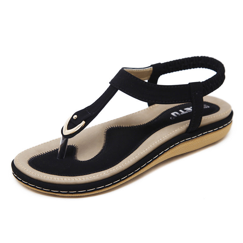 Dame komfortable tongs med ergonomisk fodseng og elastisk rem Stilla