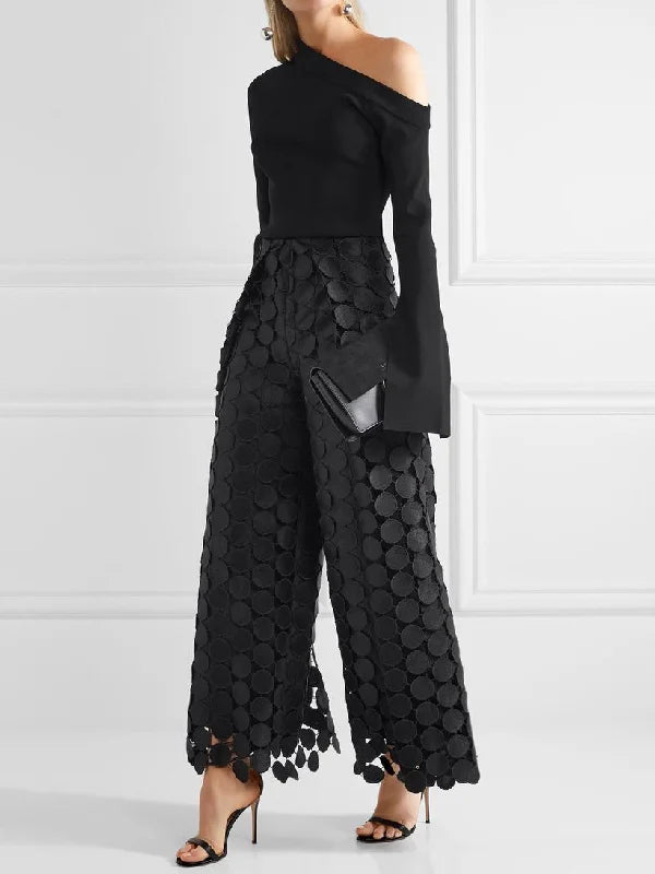 Stilla | Elegant Bred Skåret Bukser