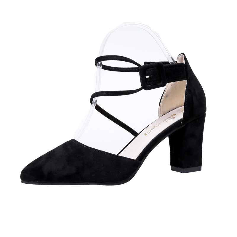 Dame elegante Slingback-pumper med transparente indsatser og fashionable rem Stilla
