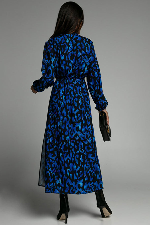 Stilla | Same Old Song Leopard Print Slide Midi Kjole