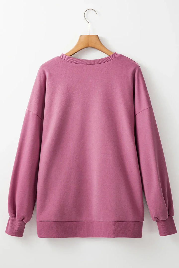 Stilla | Sweatshirt med Rund Halsaussnit og Lange Ærmer