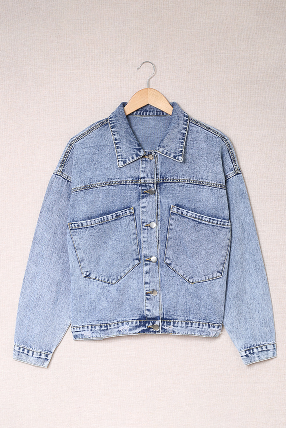Stilla | Knapstribe Krave Denim Jakke