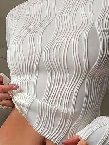Stilla | Struktureret Slim T-shirt Til Kvinder
