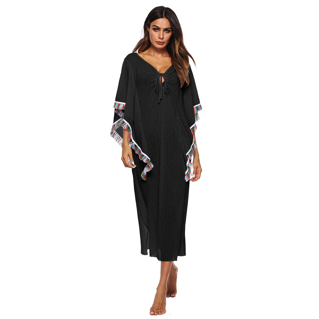 Lettere fringing strandovergang kaftan til damer Stilla