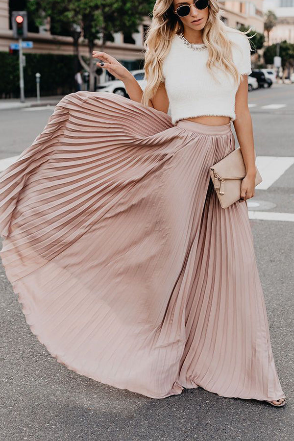Stilla | for Eternity Plisseret Maxi Nederdel