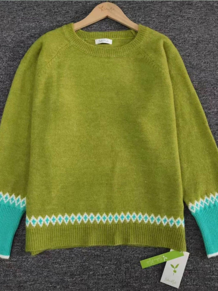 Stilla | Pullover med lange ærmer og rund halsudskæring