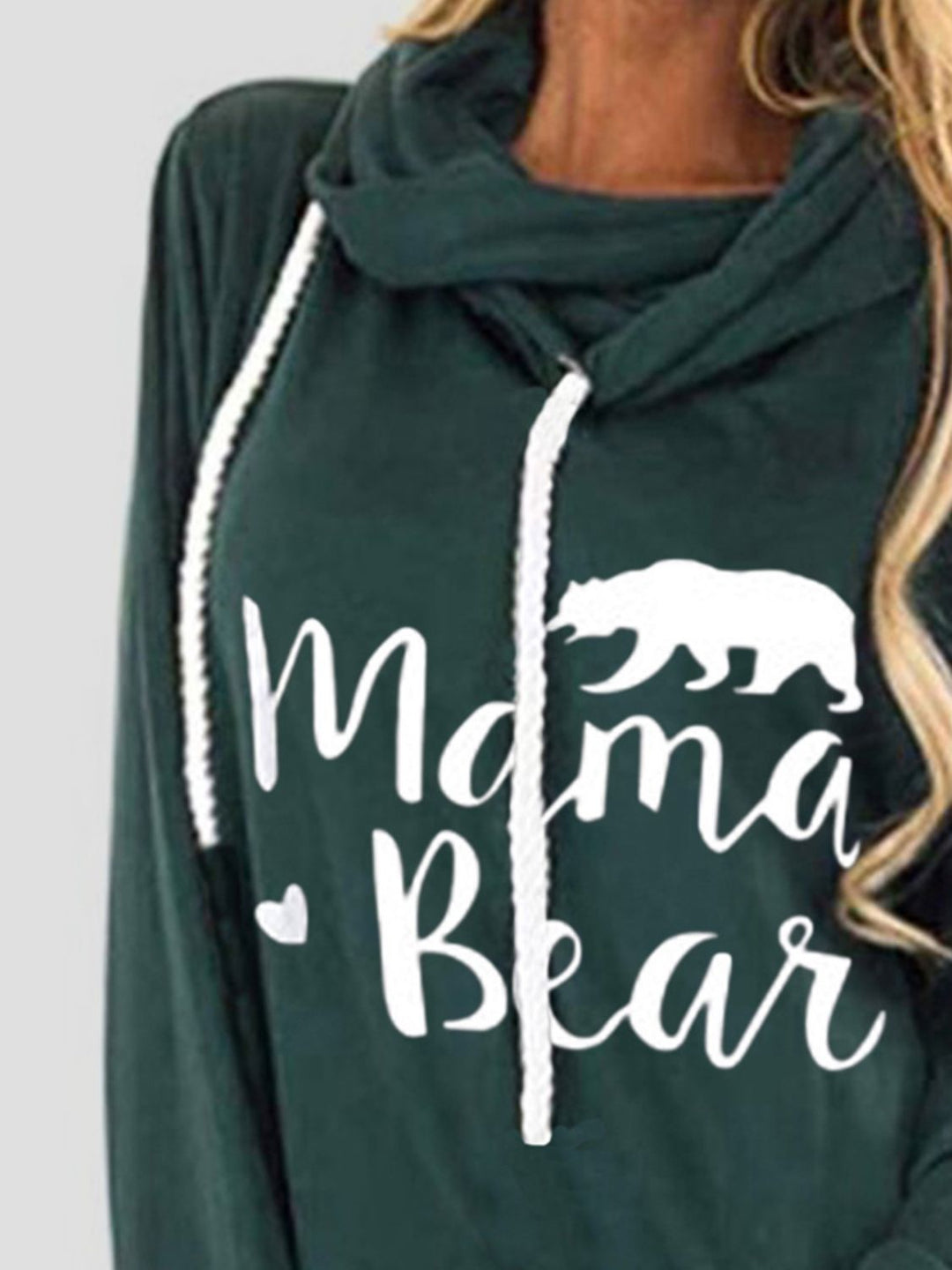 Stilla | Sweatshirt med lange ærmer med snor og grafisk bogstav