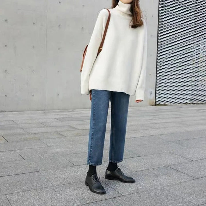 Stilla | Blød højhalset sweater
