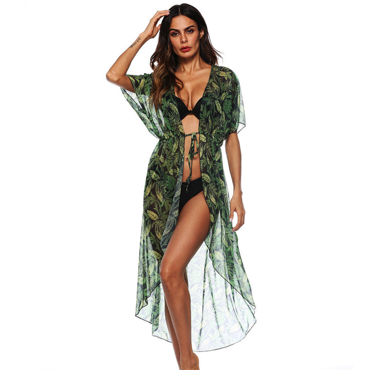 Femme Transparent Floral Kimono Overdel Stilla