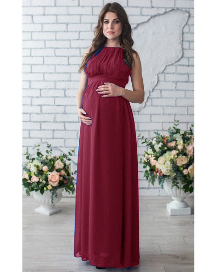 Dame Elegant Chiffon Graviditetskjole Stilla