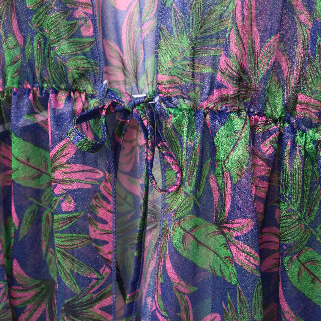 Dame Blomsterprint Transparent Strandovertræk Robe Stilla