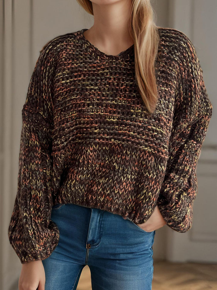 Stilla | Pullover med lange ærmer og dybe skuldre
