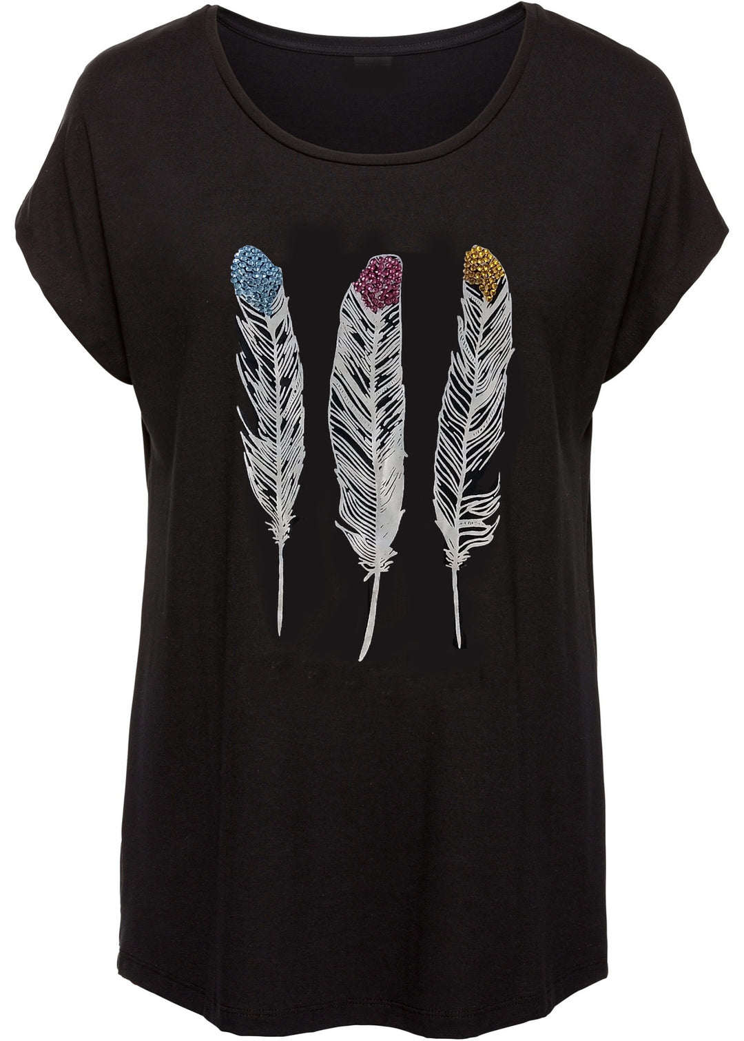 Dame Fritids Grafik T-Shirt Stilla