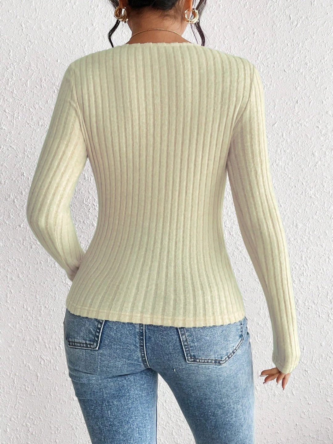 Stilla | Langærmet Rib T-shirt