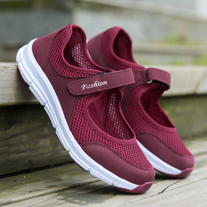 Femme Letvægts Velcro Slip-On Vandresko Stilla