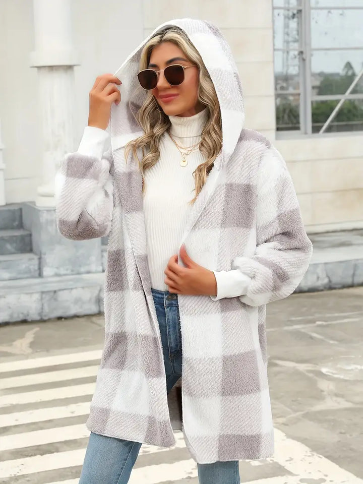 Stilla | Blød Fleece Hættepullover Cardigan