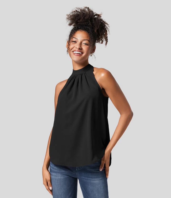 Stilla | Dame Bluse Halterneck Med Ryg