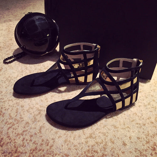 Dame Tåsplit Sandaler med elegante remme Stilla
