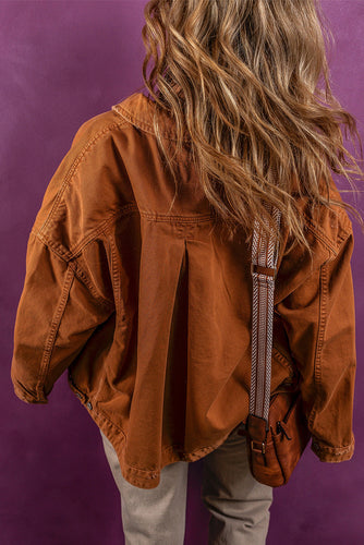 Stilla | Neck Button-up Denim Jakke