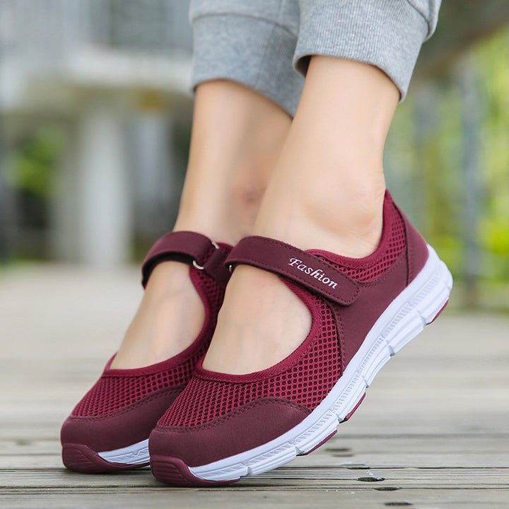 Femme Letvægts Velcro Slip-On Vandresko Stilla