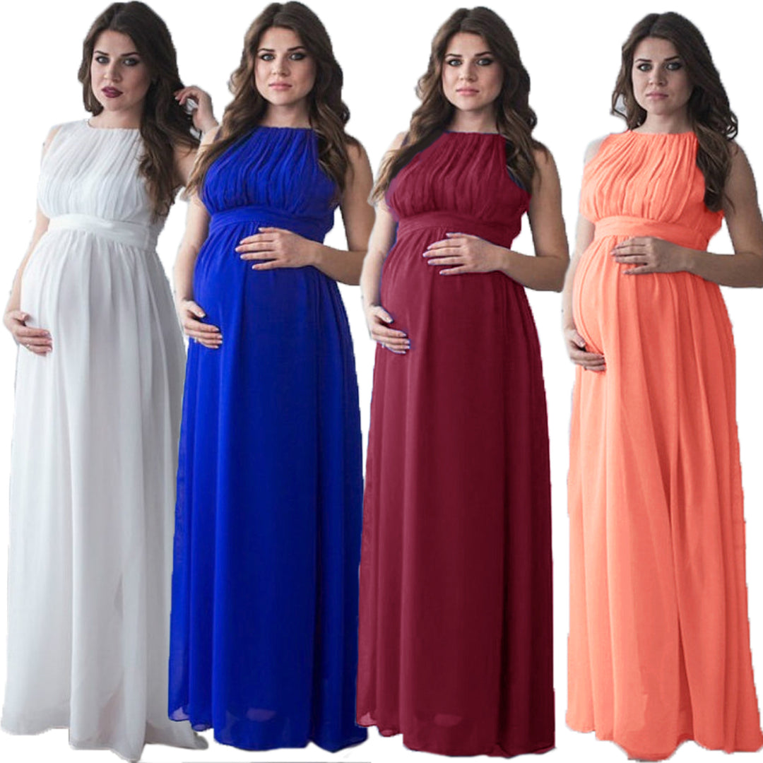 Dame Elegant Chiffon Graviditetskjole Stilla