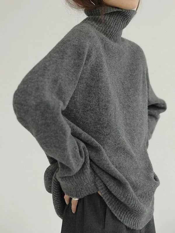 Stilla | Afslappet Cashmere Rullekravepullover Til Kvinder