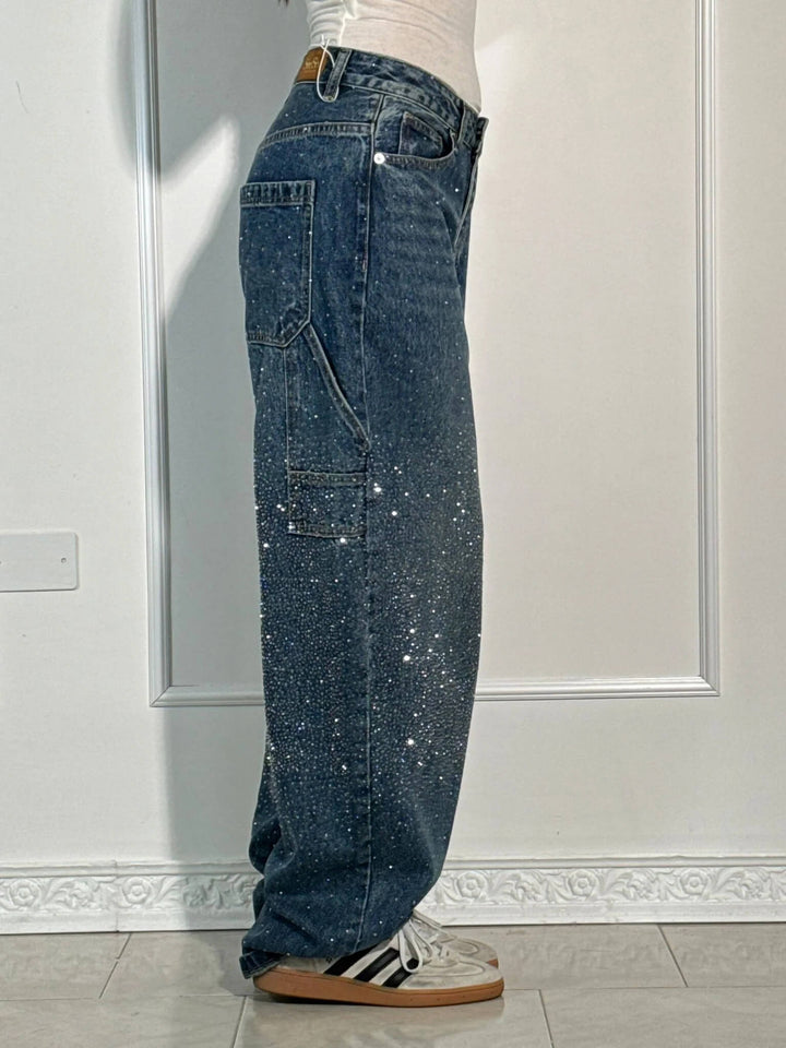 Stilla | Løst Skårne Jeans Med Knaplukning Og Lommer