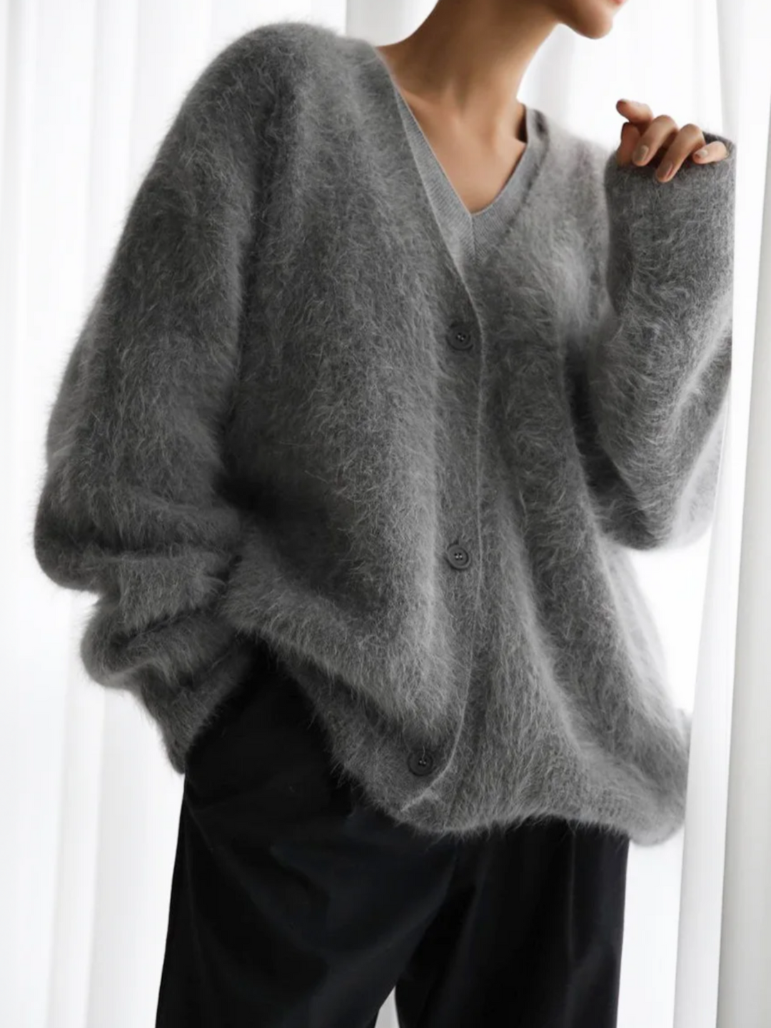 Stilla | Luksuriøs Cashmere-strikjakke Med Knapper