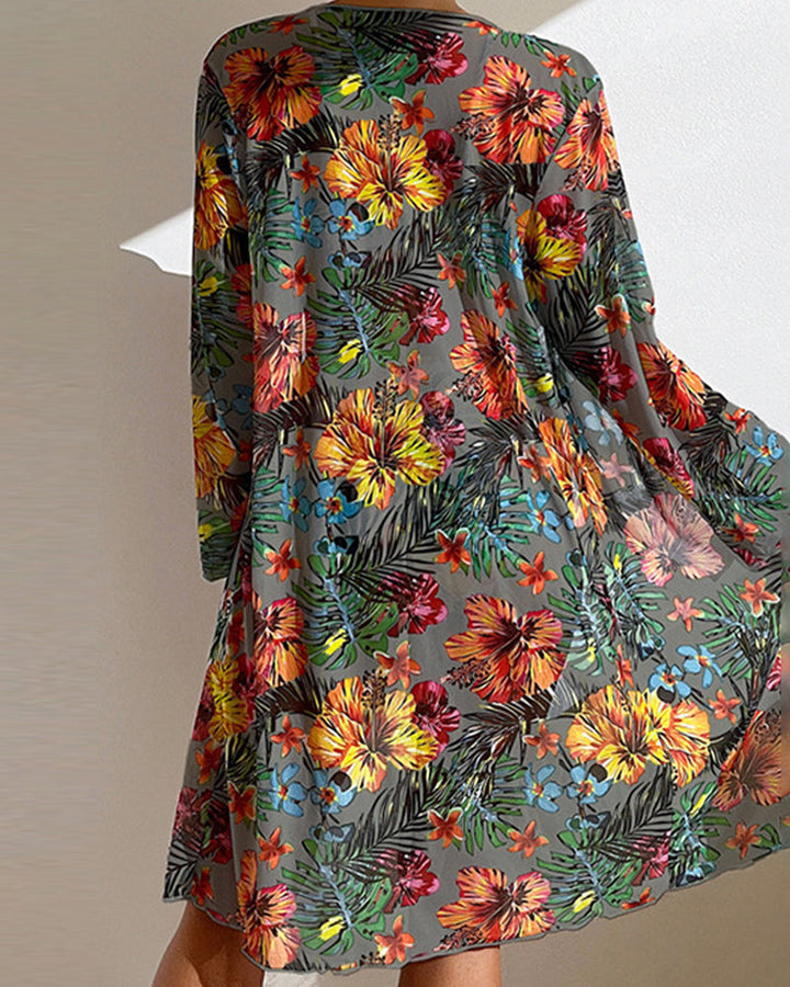 Stilla | Tre-delt Bikini-sæt med blomsterprint