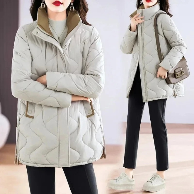 Stilla | Elegant quilted jakke med ståkrave til et smart look Ideel til efterår/vinter