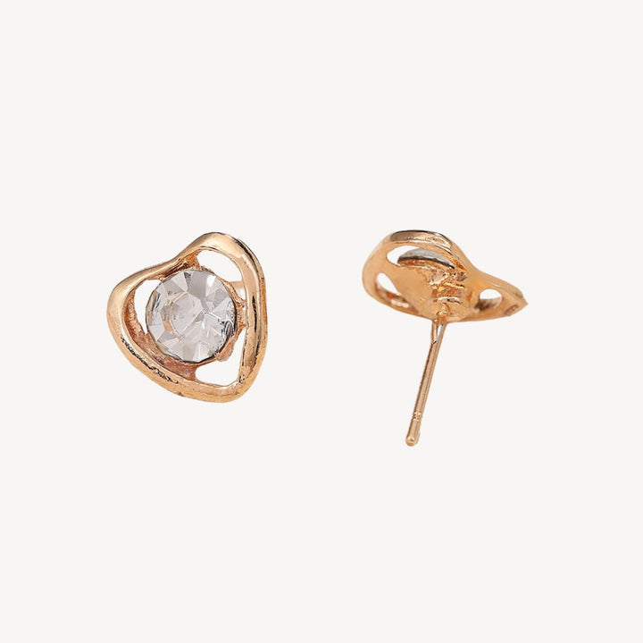 Stilla | Hjerte Rhinestone Smykkesæt Kvinder Guld
