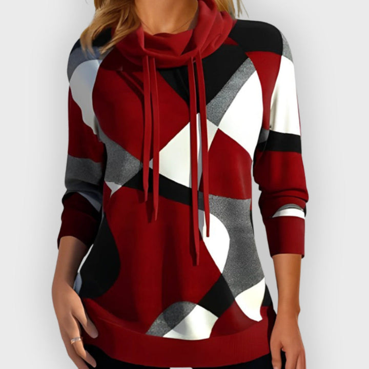 Stilla | Stilfuld Color Block Hættepullover