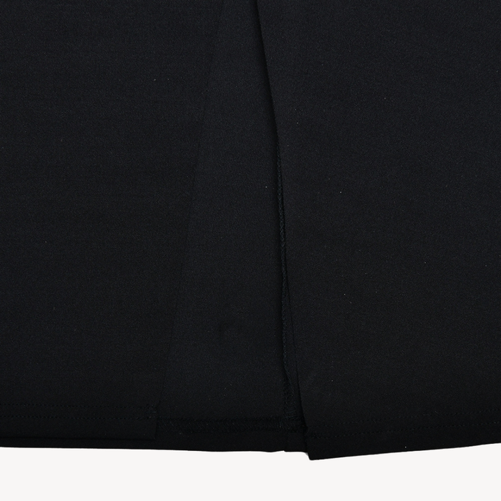 Stilla | Kvinders Sorte Satin Slids Maxi Kjole