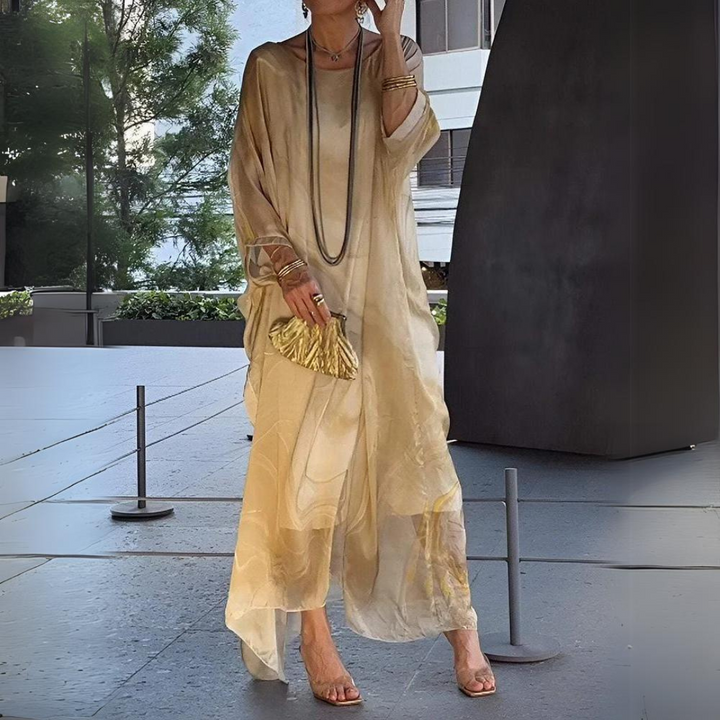 Stilla | Charmende Silk Chiffon Kjole