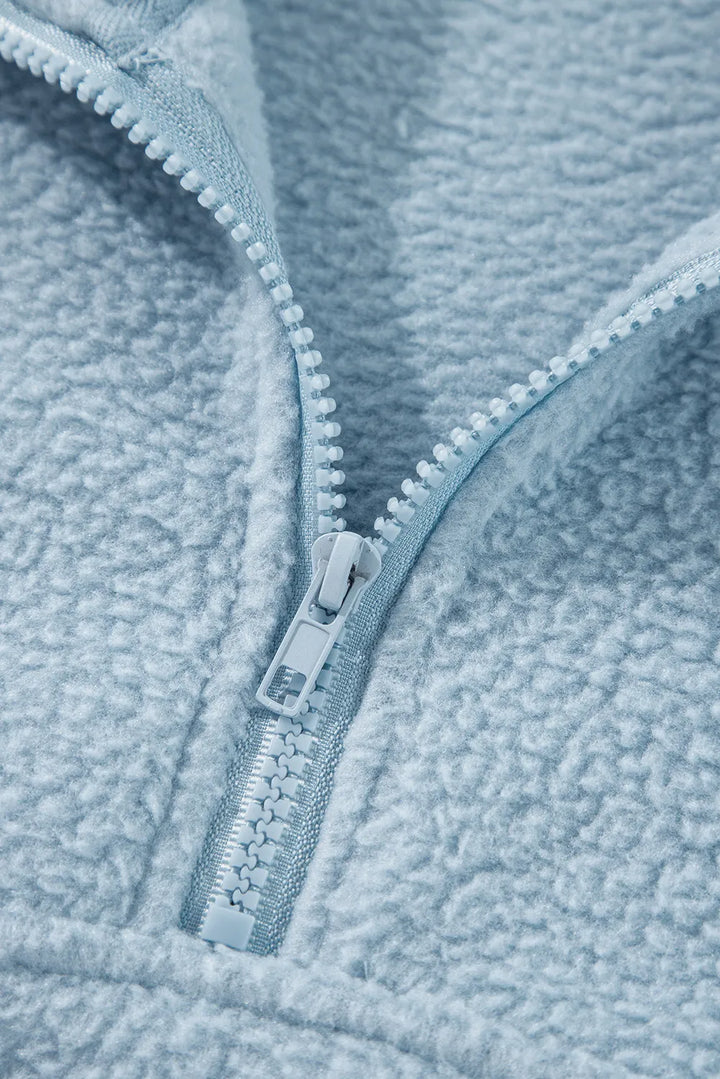 Stilla | Sweatjacke med lange ærmer og halvdelt lynlås