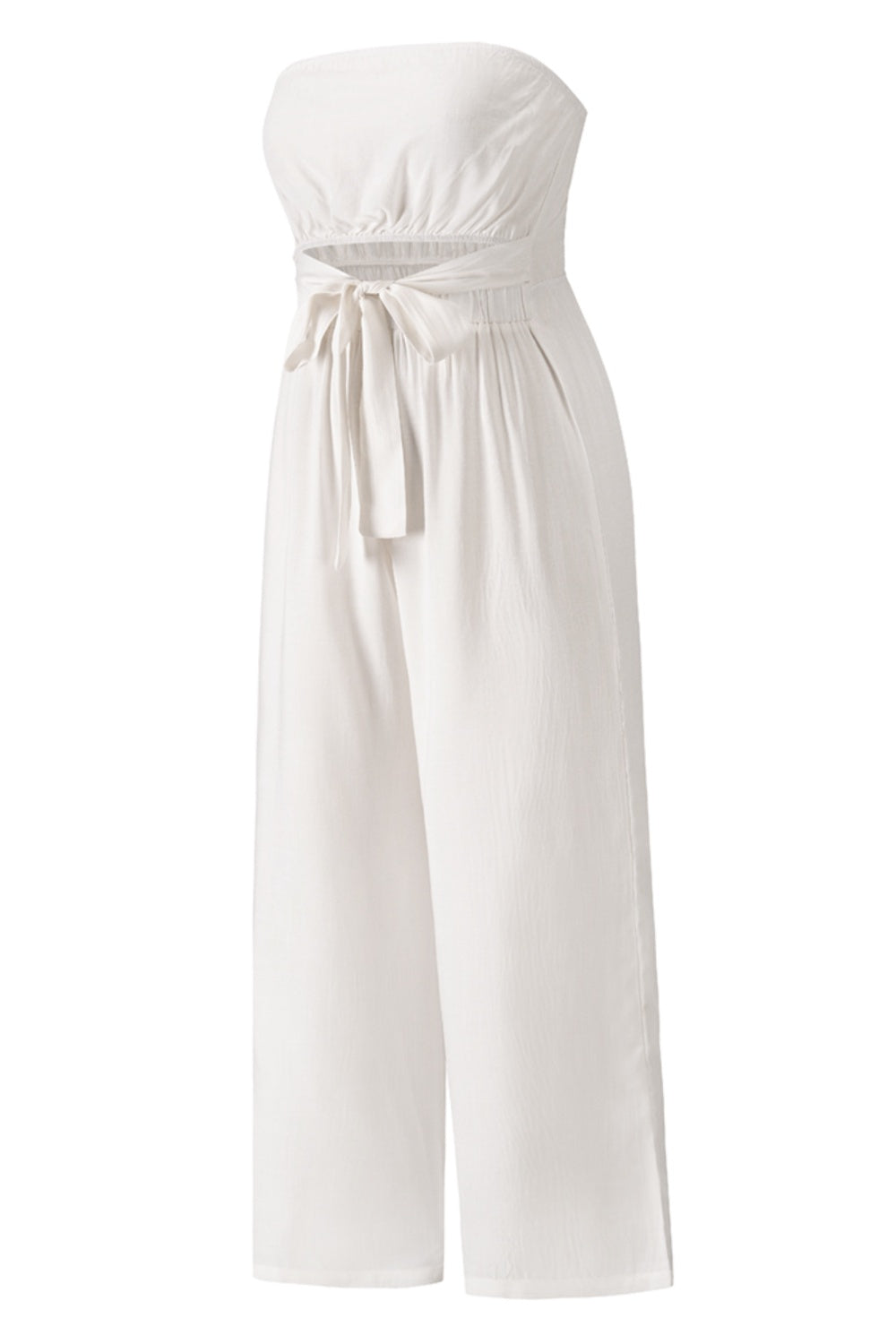 Stilla | Cutout Tube Wide Leg Jumpsuit