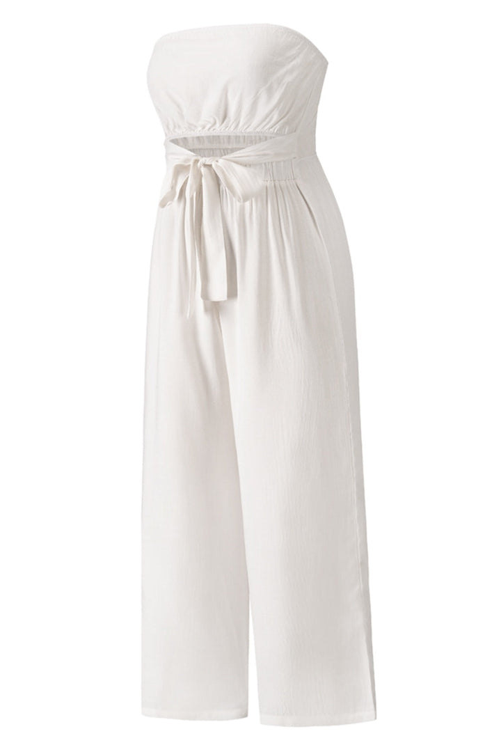 Stilla | Cutout Tube Wide Leg Jumpsuit