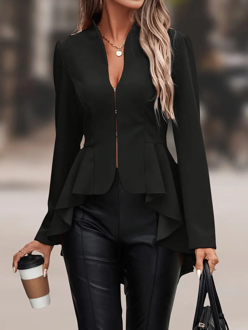 Stilla | Elegant Blazer med Asymmetrisk Kant