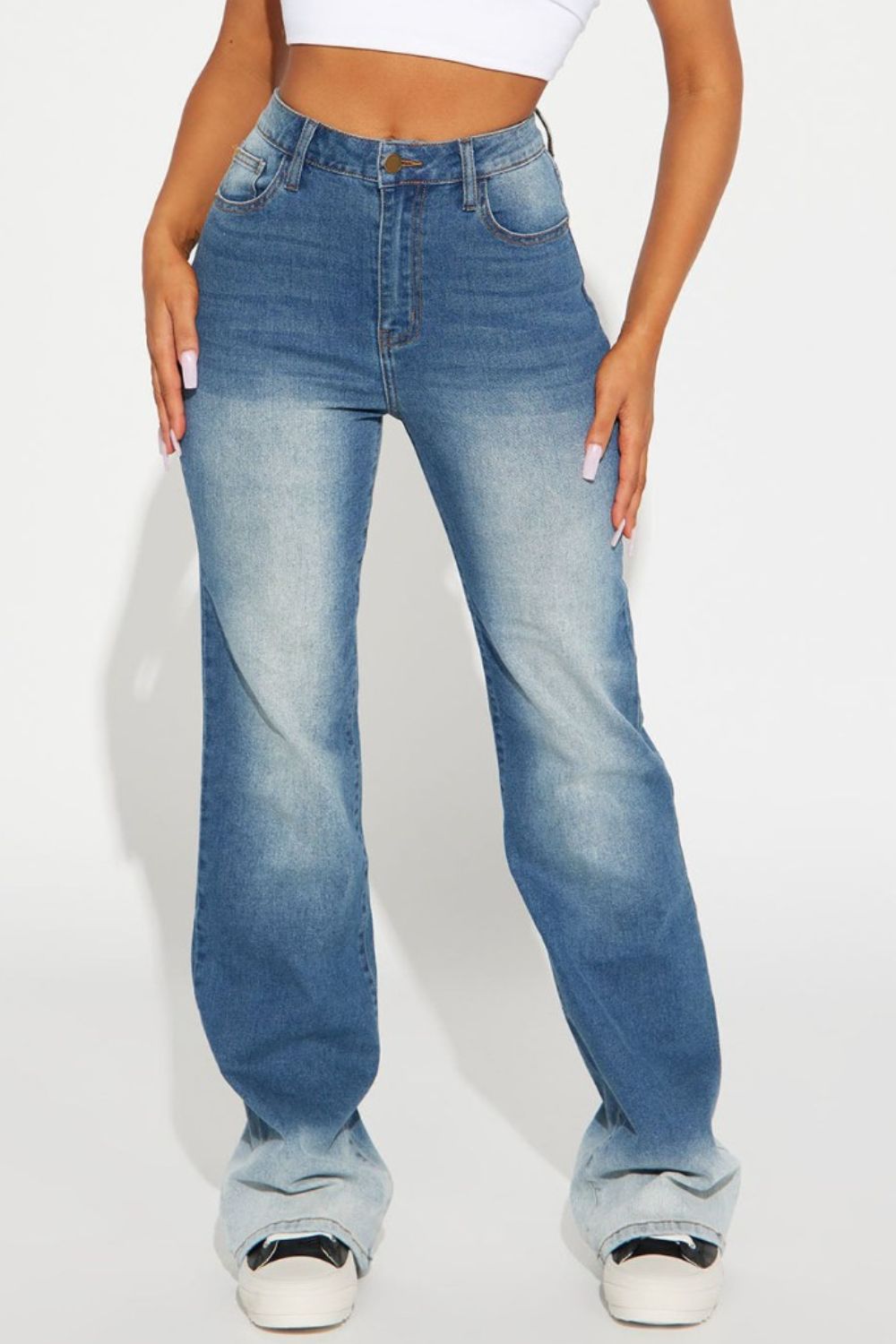 Stilla | Knapperet Lige Jeans