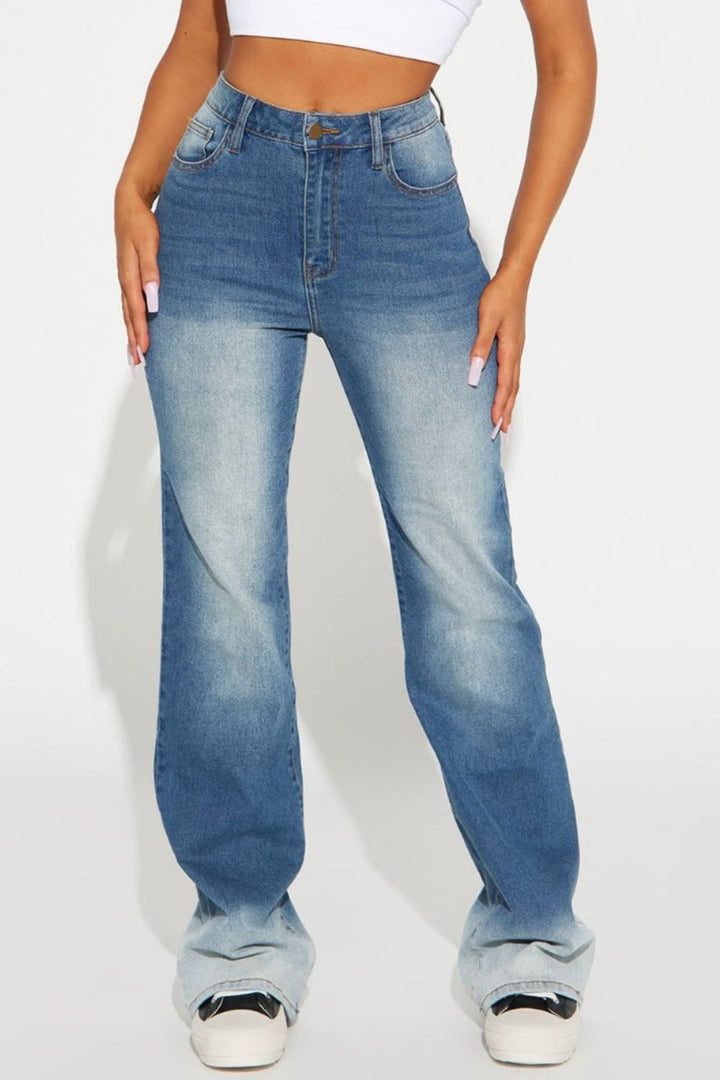 Stilla | Knapperet Lige Jeans