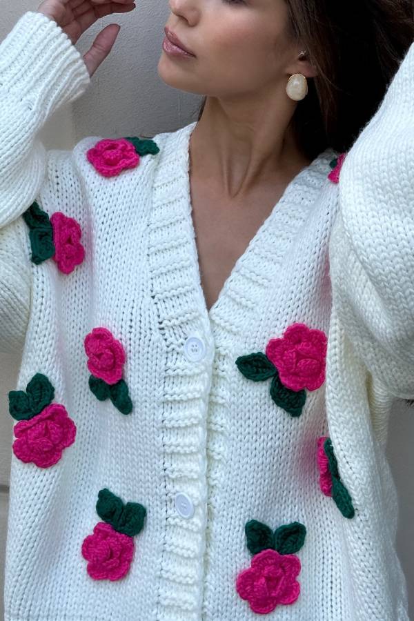 Stilla | Selena Rose Strikjakke