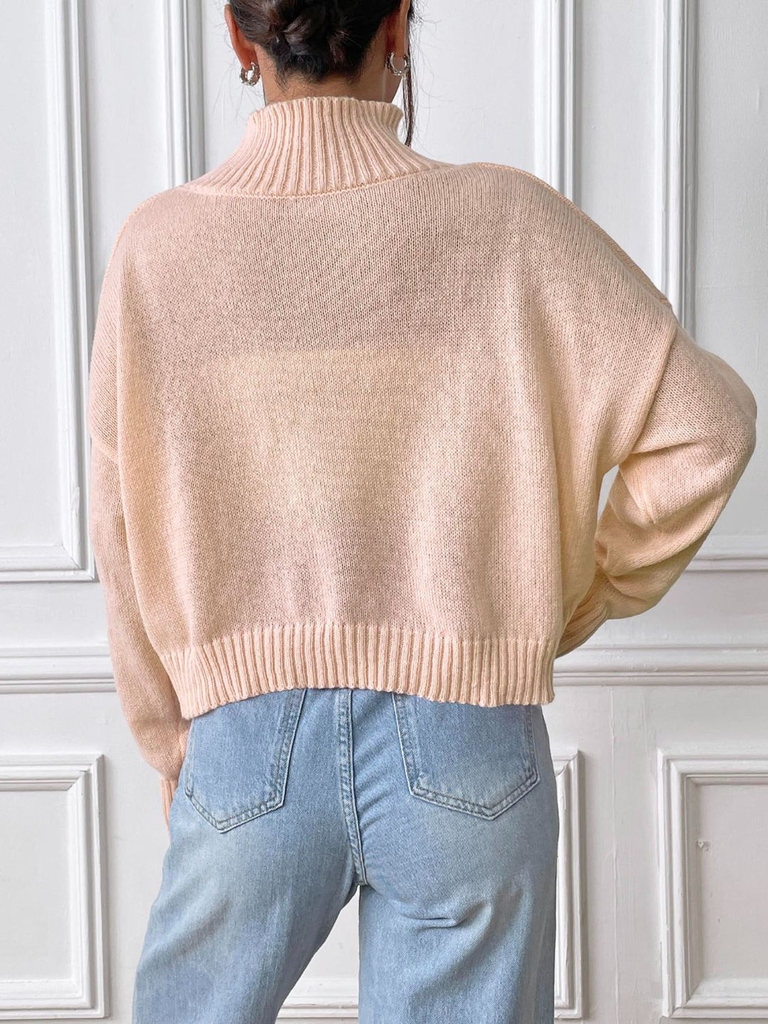 Stilla | Rullekrave sweater med lange ærmer