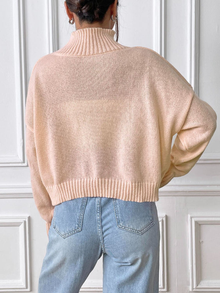 Stilla | Rullekrave sweater med lange ærmer