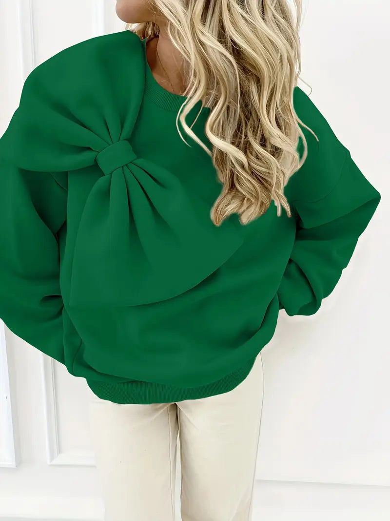 Stilla | Overdimensionerede bomulds sweater med knude
