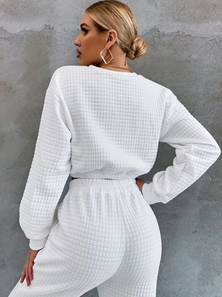 Stilla | Sweat Og Struktureret Cropped Bukser Til Kvinder