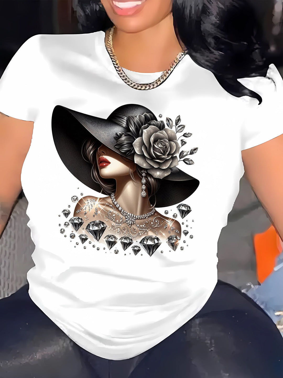 Stilla | Linned T-Shirt Dame