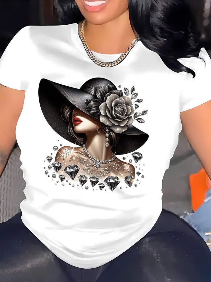 Stilla | Linned T-Shirt Dame