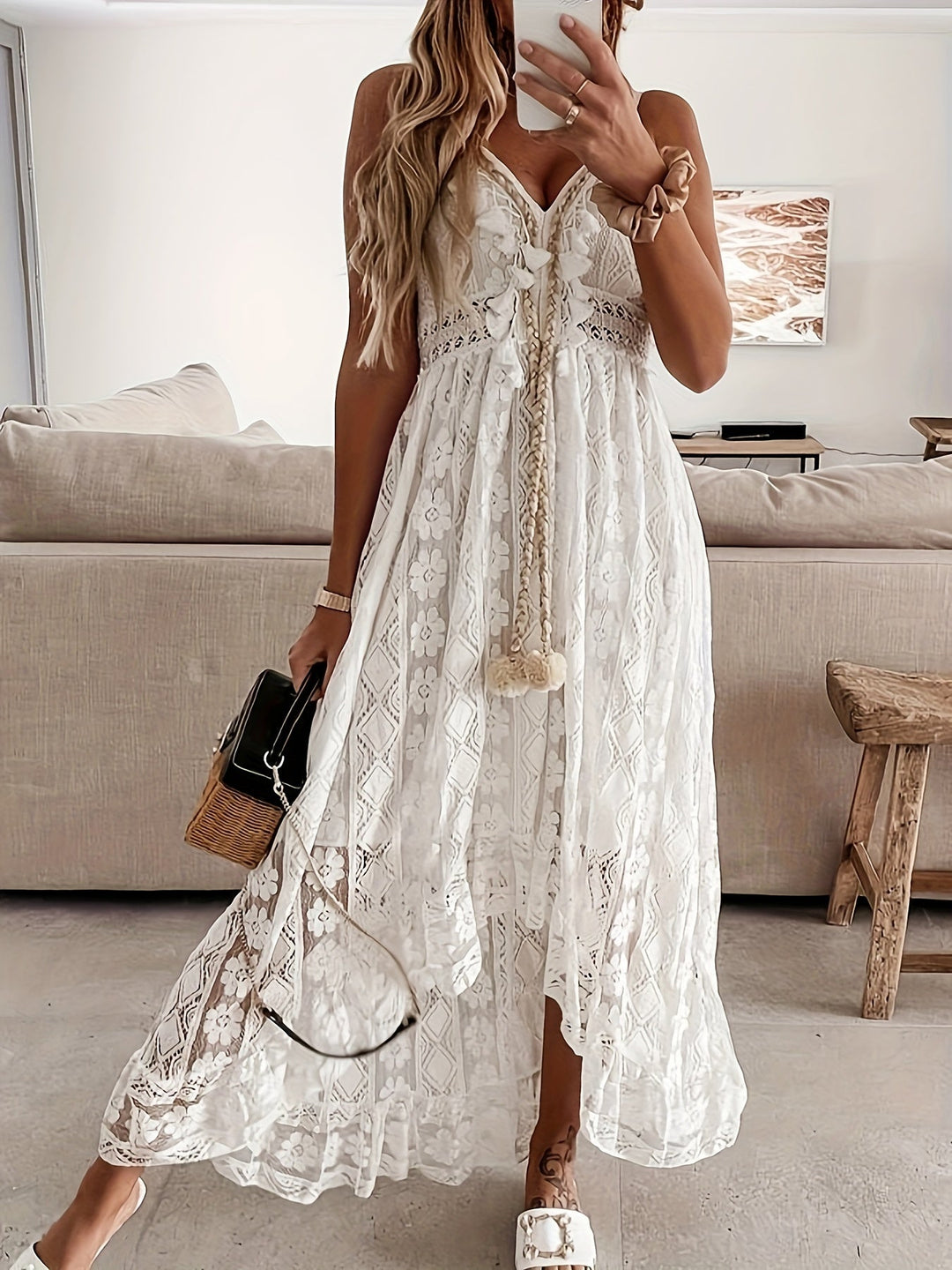 Stilla | Boho stil maxi kjole