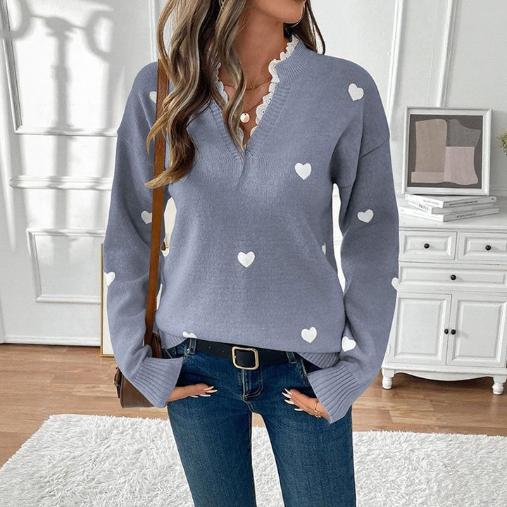 Stilla | Love Hals Sweater til Kvinder